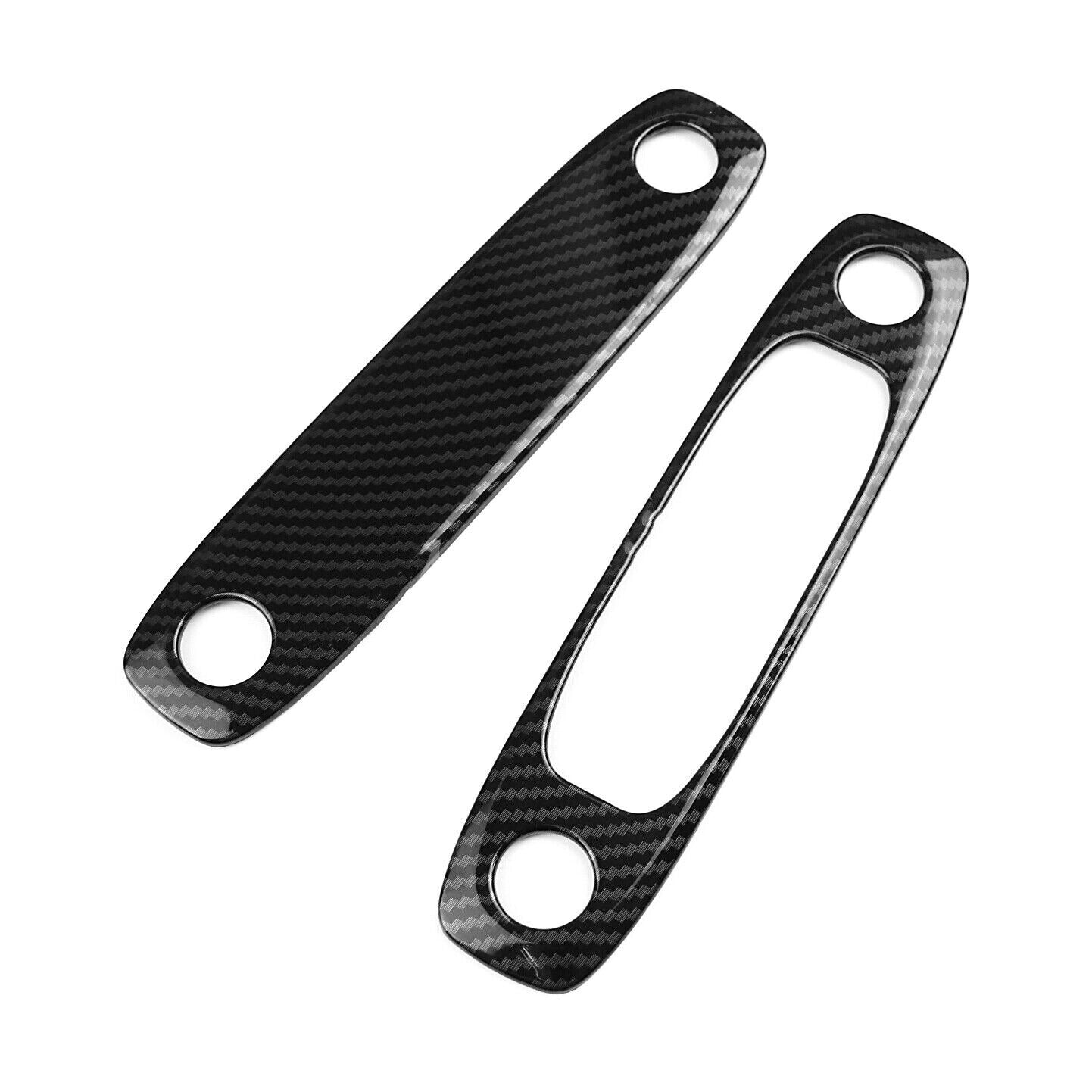 Fiber interior roof reading light panel cover trim for Model 3 Carbon Fiber - n