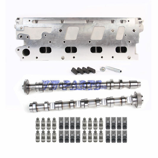 2.0TDI Cylinder Head & Camshafts & Valve Lifter &Rocker Arms Kit For CAA CCH CFC Q