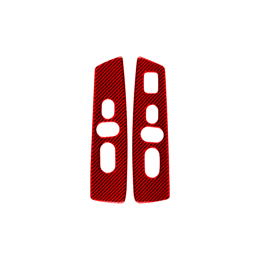 Carbon Fiber Interior Front Door Handle Frame Cover Trim For Tacoma 16-21 v