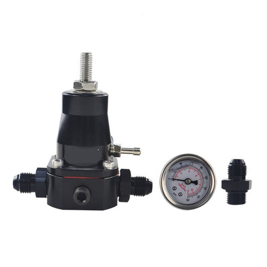 Universal Fuel Pressure Regulator + Gauge + AN6 Fitting 30-70 PSI Q