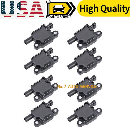 8 Pack for Chevrolet Square Ignition Coil D510C UF413 12570616 BSC1511 12611424