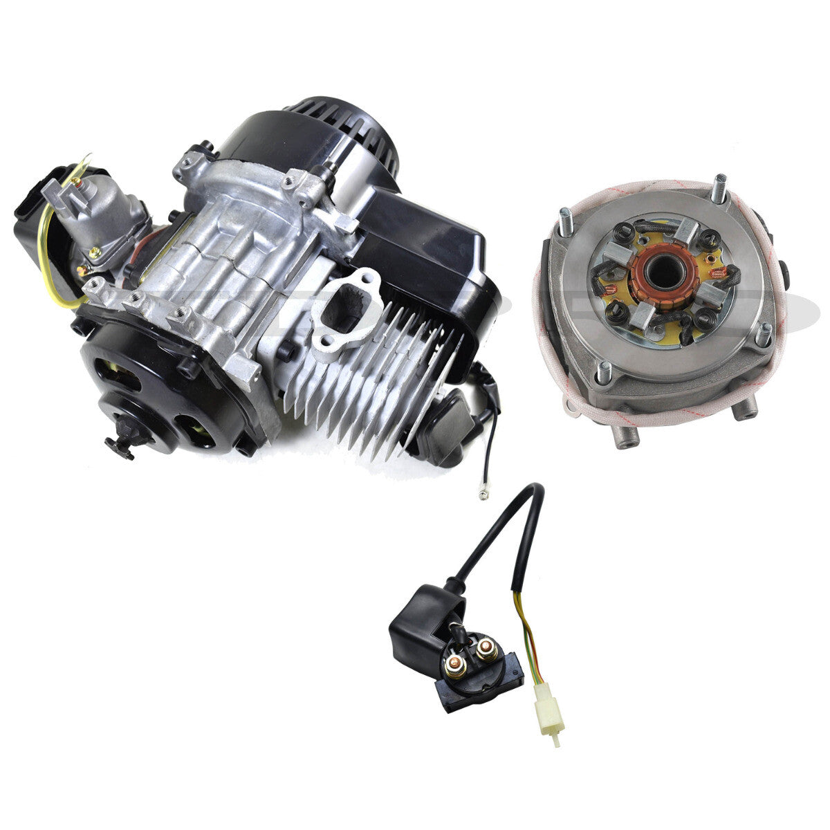 50cc 49cc 2-stroke engine + electric starter motor pocket off-road bicycle go-kart all-terrain vehicle