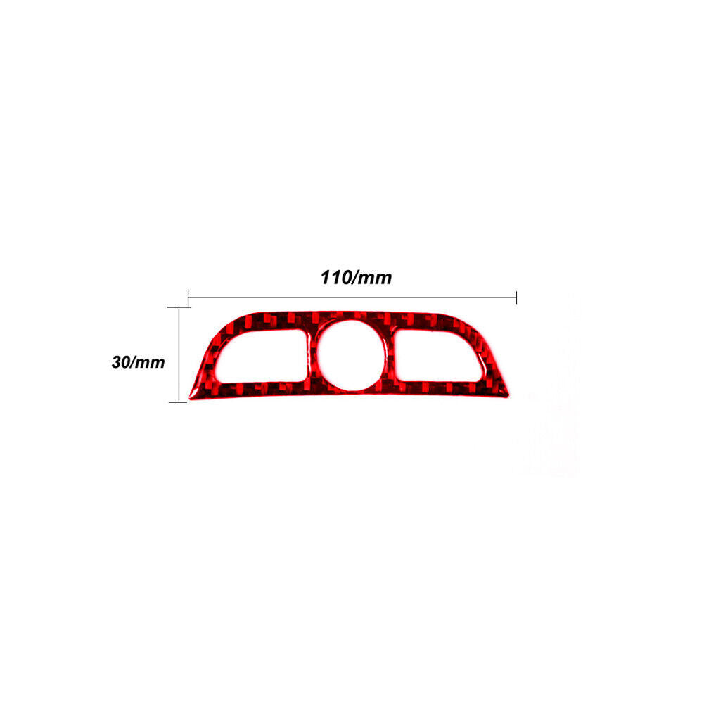 Red carbon fiber center armrest door trim for BMW 6 Series F12 F13 2011-2018