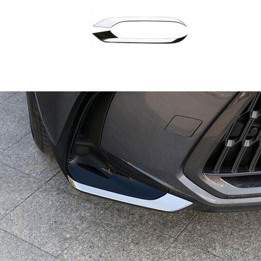 for Lexus NX250 NX350h 2022-24 Chrome Front Bumper Lip Chin Spoiler Splitter 2X