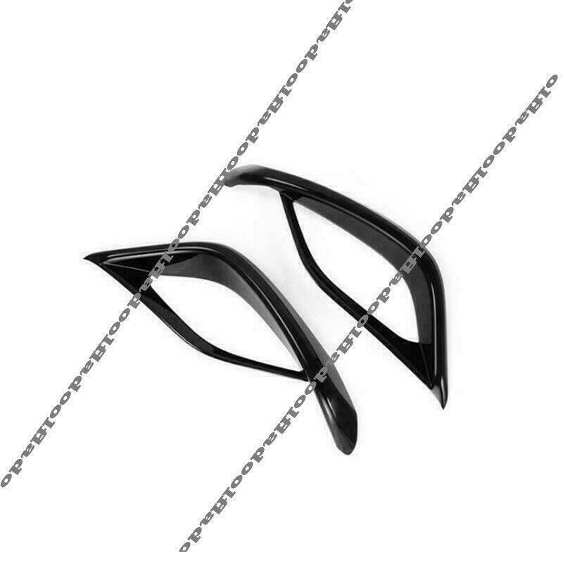 Black ABS Rear Bumper Fog Light Lamp Cover Trim for Toyota Highlander 2020-2023