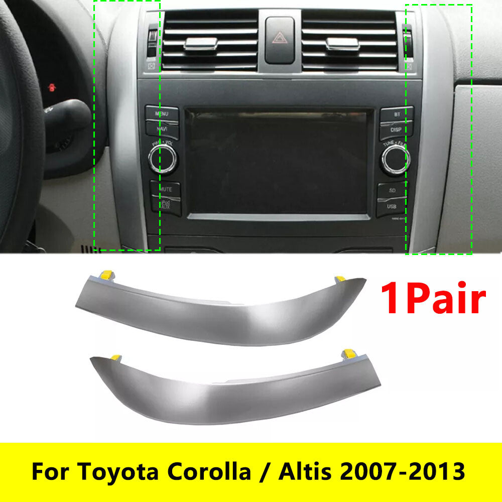 for Corolla 07-13 Car Center Dash A/C Outlet Air Vent Panel Trim Strip v