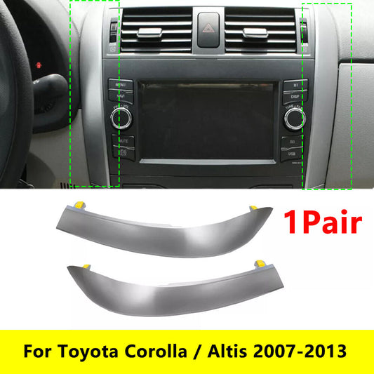 for Corolla 07-13 Car Center Dash A/C Outlet Air Vent Panel Trim Strip v