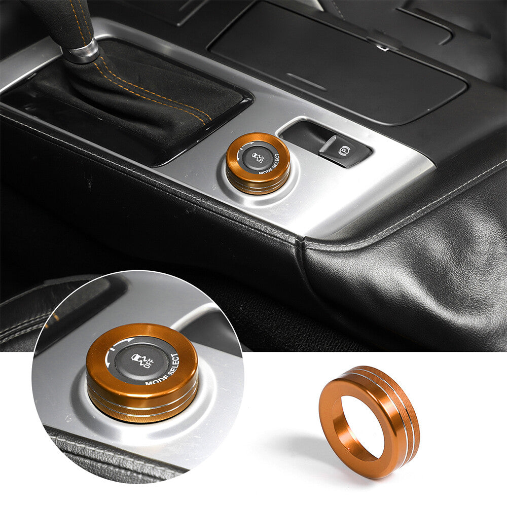 Red ABS front console gearshift panel cover trim for Corvette C7 2014-2019