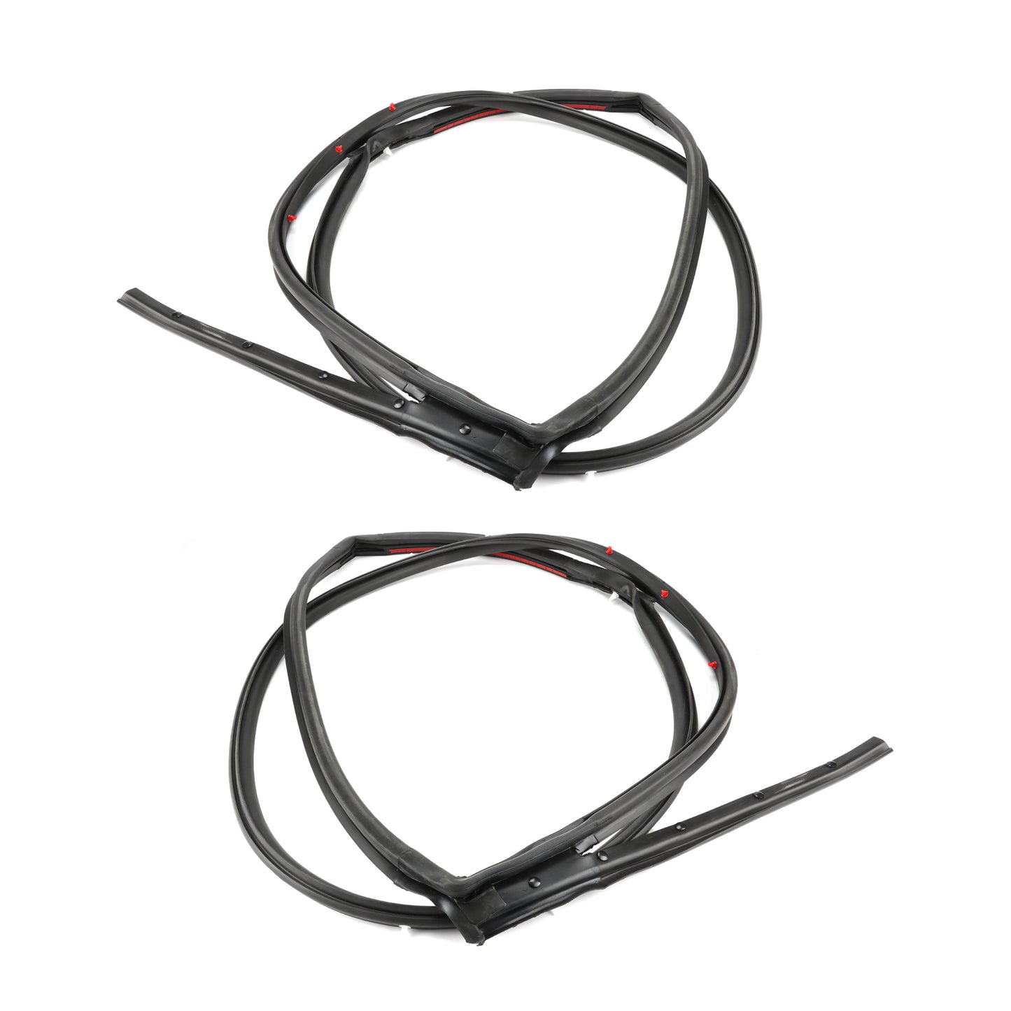 Approximately 2 pieces of rear door rubber weatherstrip seals suitable for Sentra 2013-2019.