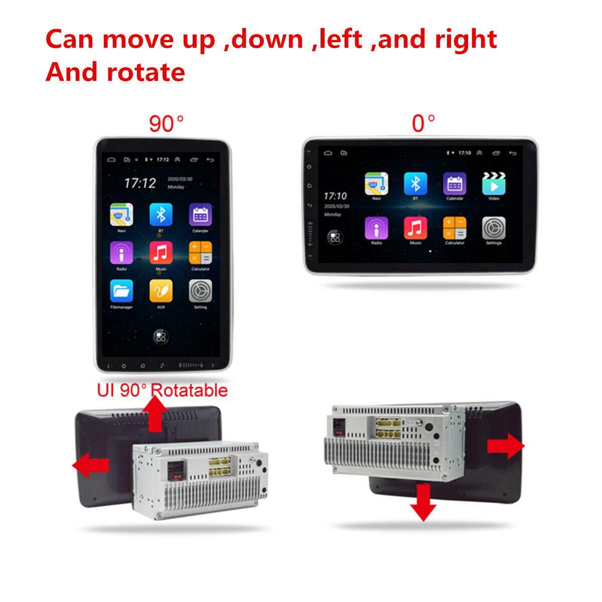 10.1-inch touchscreen Android 9.1 dual 2DIN car GPS FM stereo radio WiFi player n
