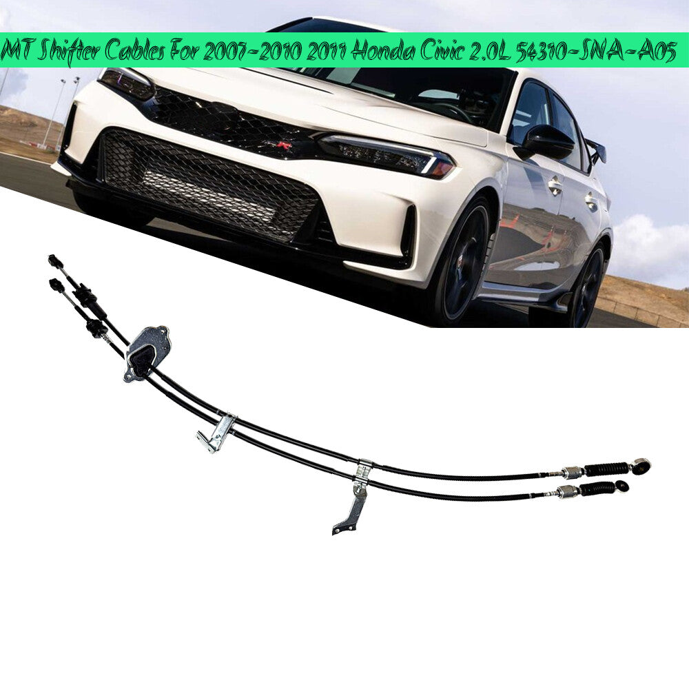 1X New MT Shifter Cables For 2007-2010 2011 for Honda for Civic 2.0L 54310-SNA-A05 Q