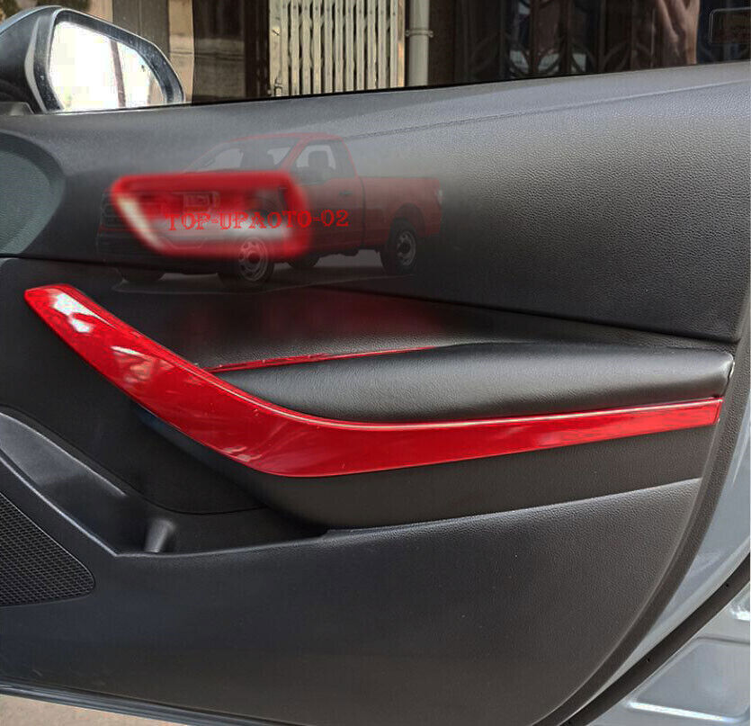 for Corolla Red Inner Front Door Handrail Strip Cover Trim 2019-2021 B n