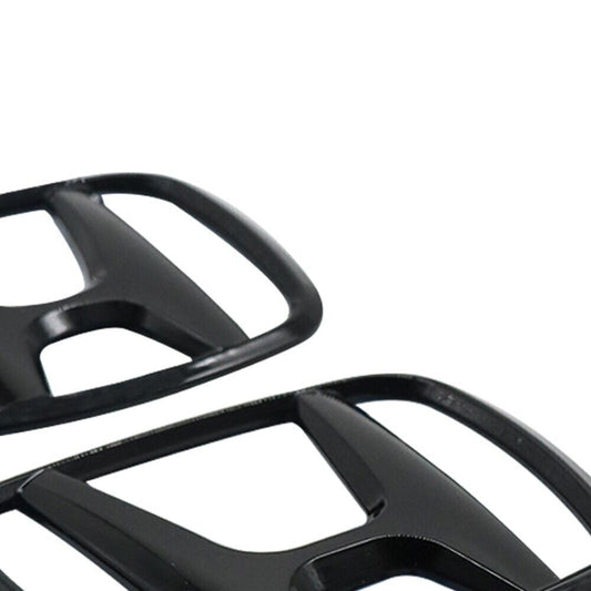 for Civic 11th Gen 2022-2024 FRONT  REAR Glossy Black Emblem Badge Stickers