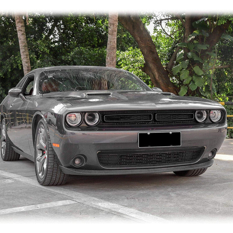 2¡ÁFront Grille Radiator Grille Inserts Grillwork Trim for Dodge for Challenger Black