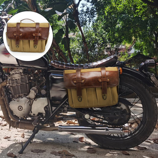 Motorcycle side pocket Pit Dirt bicycle hanging basket saddle bag bicycle rear luggage bag - n