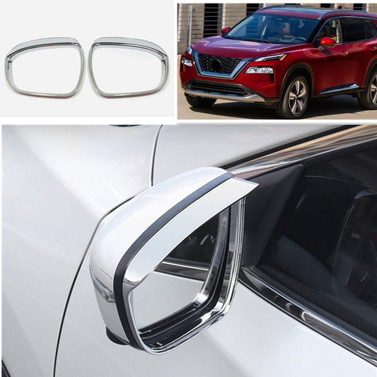 for Nissan Rogue Sport 2020-2021 Chrome Side Rearview Mirror Eyebrow Frame Trim