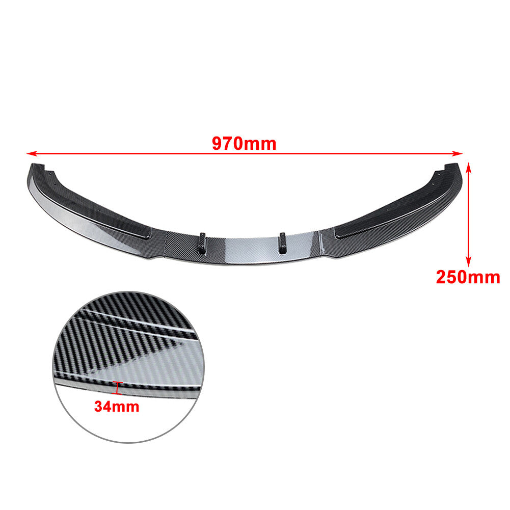 Front Bumper Spoiler Lip for BMW 3 Series E90 4-Door Sedan 2009-2012