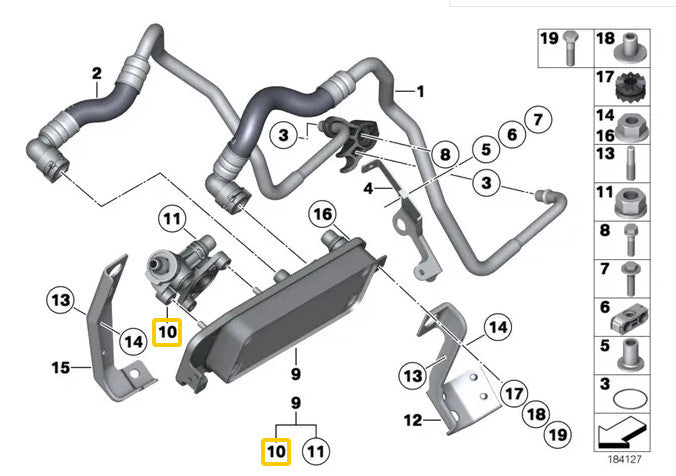 1 Engine Coolant Thermostat For F10 F01 535iGT 535i 740i N55 v