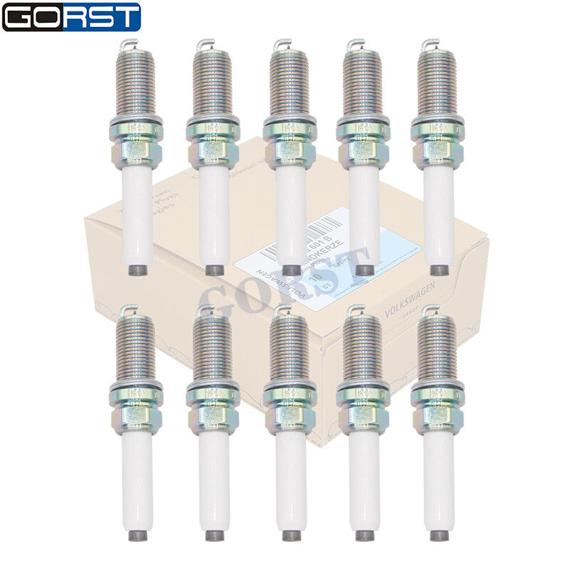 10Pcs Spark Plug 06K905601B for Audi A3 A6 Quattro for VW for Golf for Jetta L4 06K905621 v