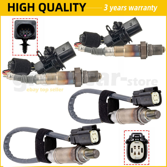 4-pack of upstream + downstream oxygen (O2) sensors suitable for 2012-2020  for ford  F-250 and F-350 6.2L V8 engines. Q