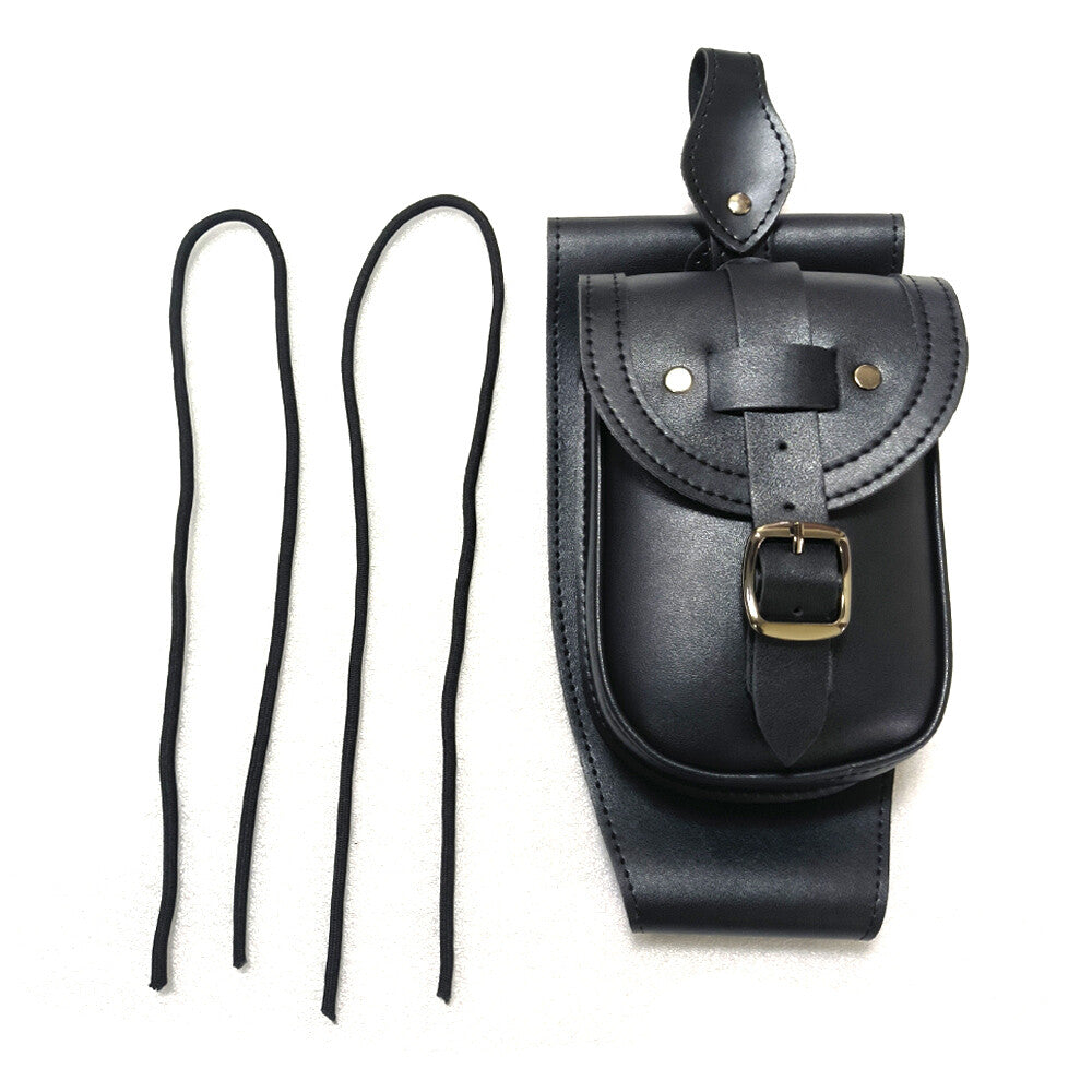 Black polyurethane synthetic leather fuel tank cover bag suitable for Harley Sportster XL1200 883- n