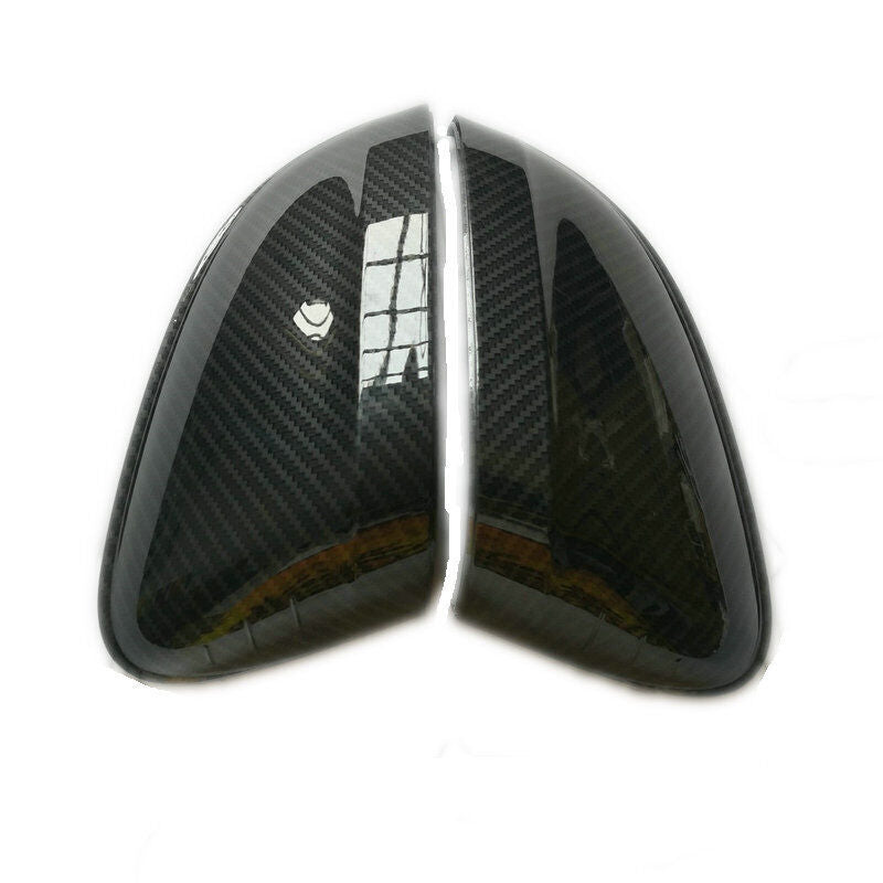 Carbon Style Mirror Cover Caps W/ Lane Assist for Audi for A4 B9 S4 for A5 S5 RS5 2016+