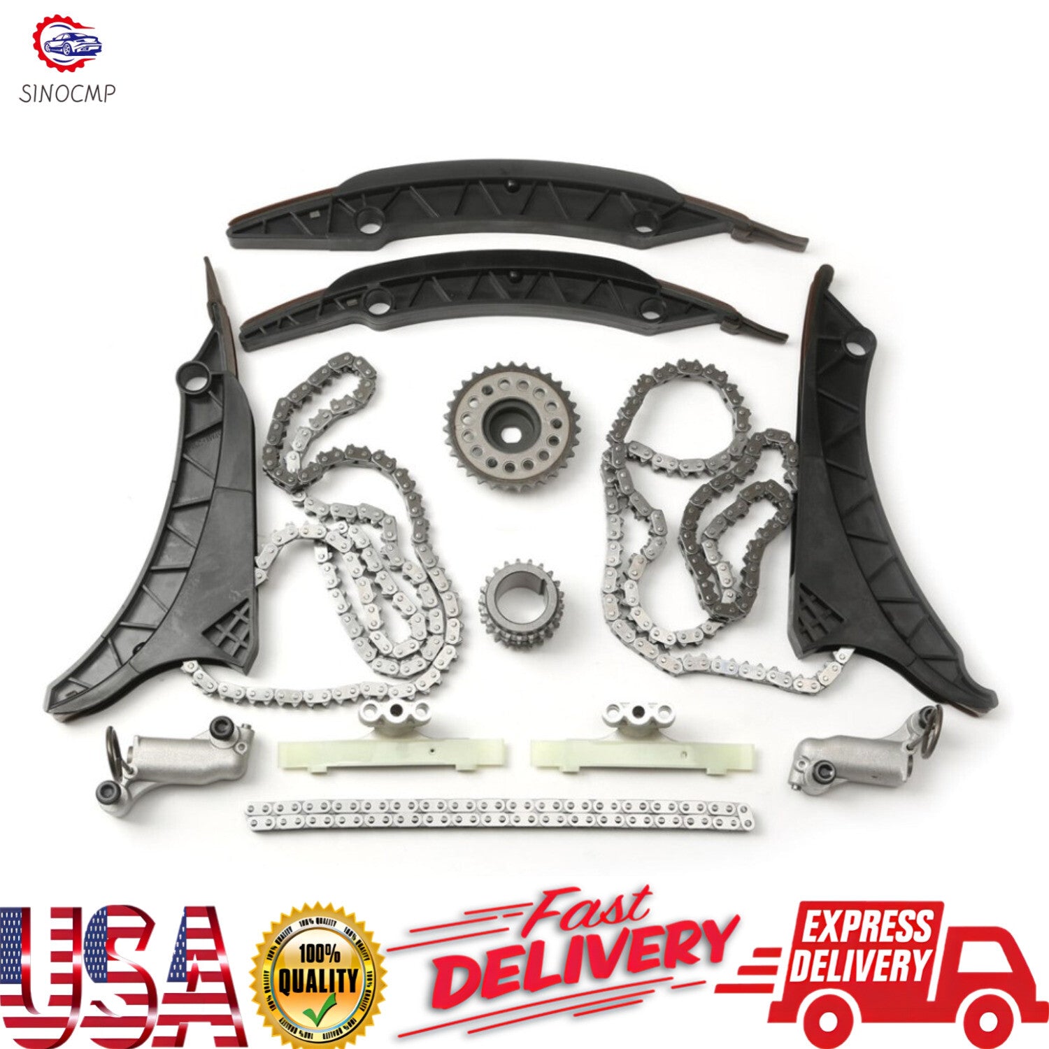 Timing Chain Kit Camshaft Sprocket for BMW 650i 550i 750i X5 X6 for ALPINA B7 N63B
