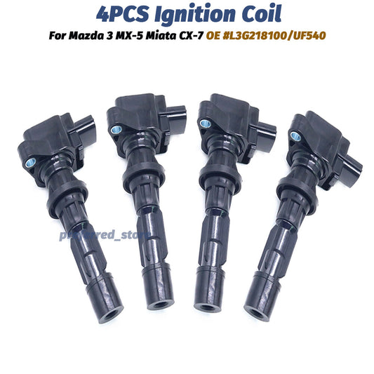 4-piece ignition coil kit UF540 suitable for Mazda 3 MX-5 Miata 6 CX-7 06-12 2.0L 2.3L 2.5L v