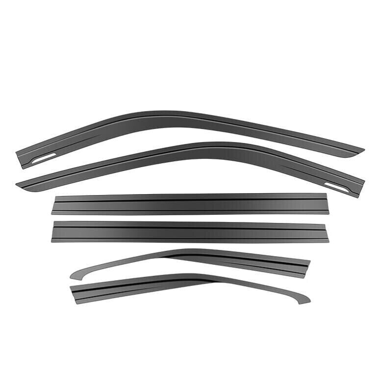 Black For 22-2024 Toyot@a Highlander Window Wind Deflector Visor Rain Wind Guard n