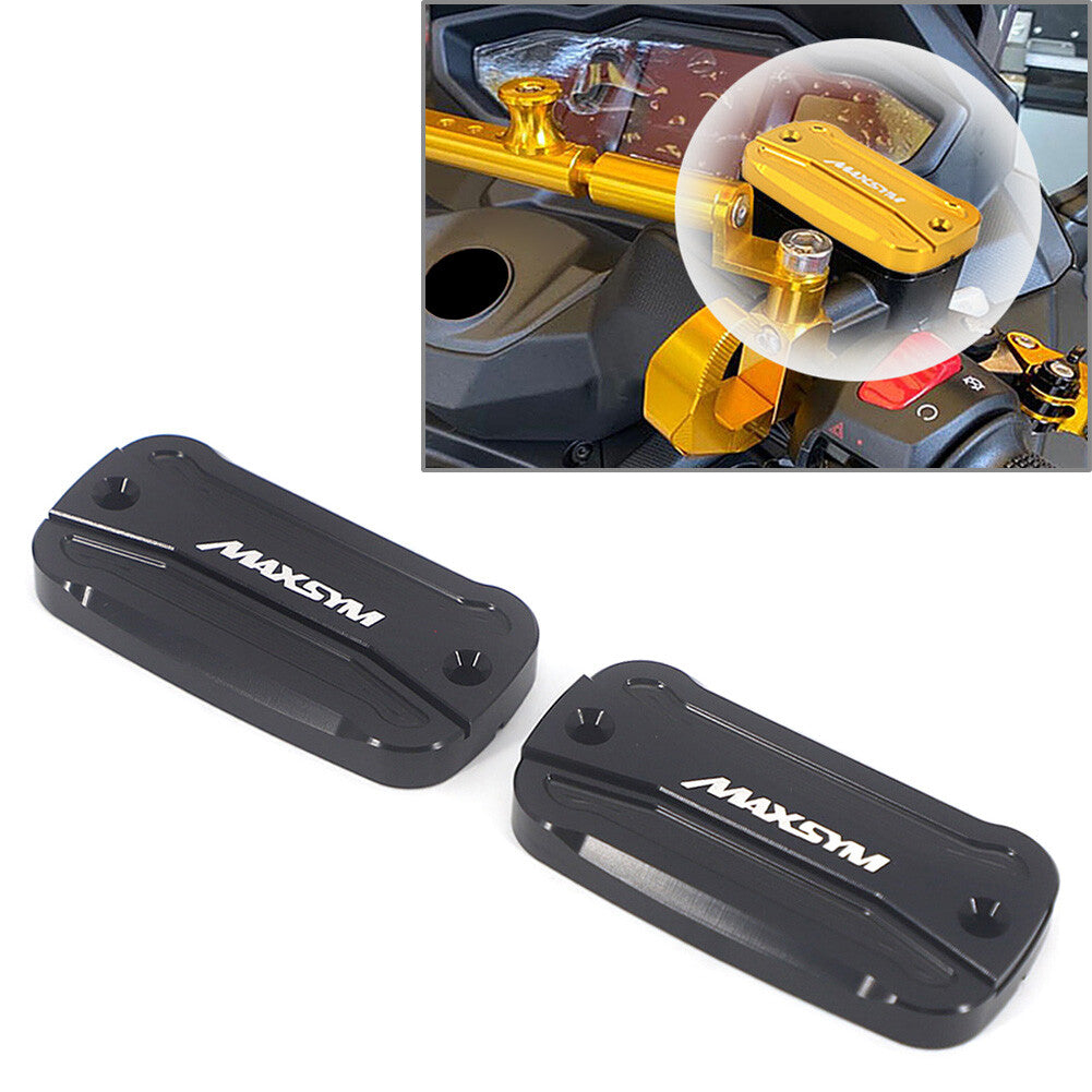 For SYM MAXSYM TL 500 TL500 2020 Front Brake Oil Fluid Reservoir Cover Cap Black