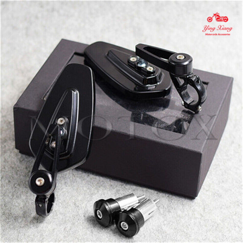 7/8 Handle Bar End Side Rearview Mirror Fit For FZ1 FZ6 FZ8 Z750 Z900 Z1000