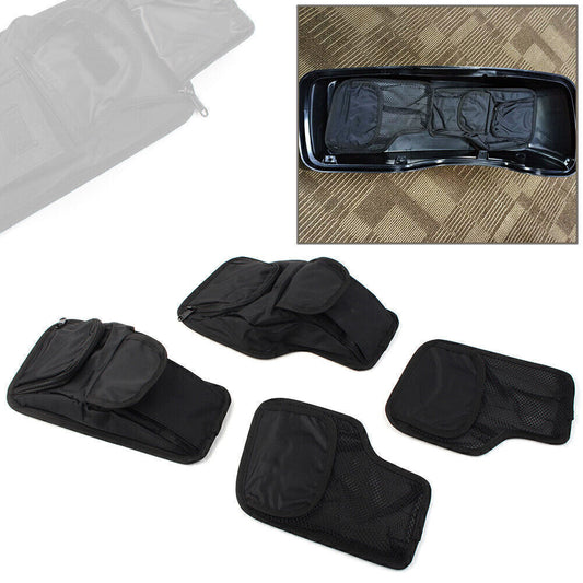 1Set Fit for Harley Electra Glide 1996-UP Tour-Pak Pack Saddlebag Wall Organizer Bag Q