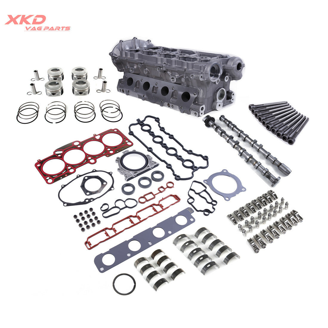 2.0T Cylinder Head&Camshafts Rebuilding Kit for VW for Jetta for Golf for AUDI A3 for A4 BPY BWA Q