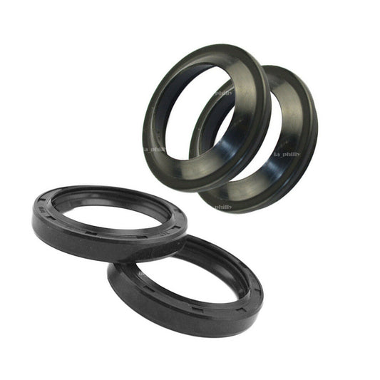 4Pcs 41x53x8mm Motorcycles Front Fork Damper Shock Absorber Oil Seal+Dust Seal Q