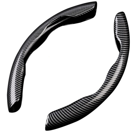 38cm Car Steering Wheel Booster NonSlip Cover Carbon Fiber Look Protect Interior Q