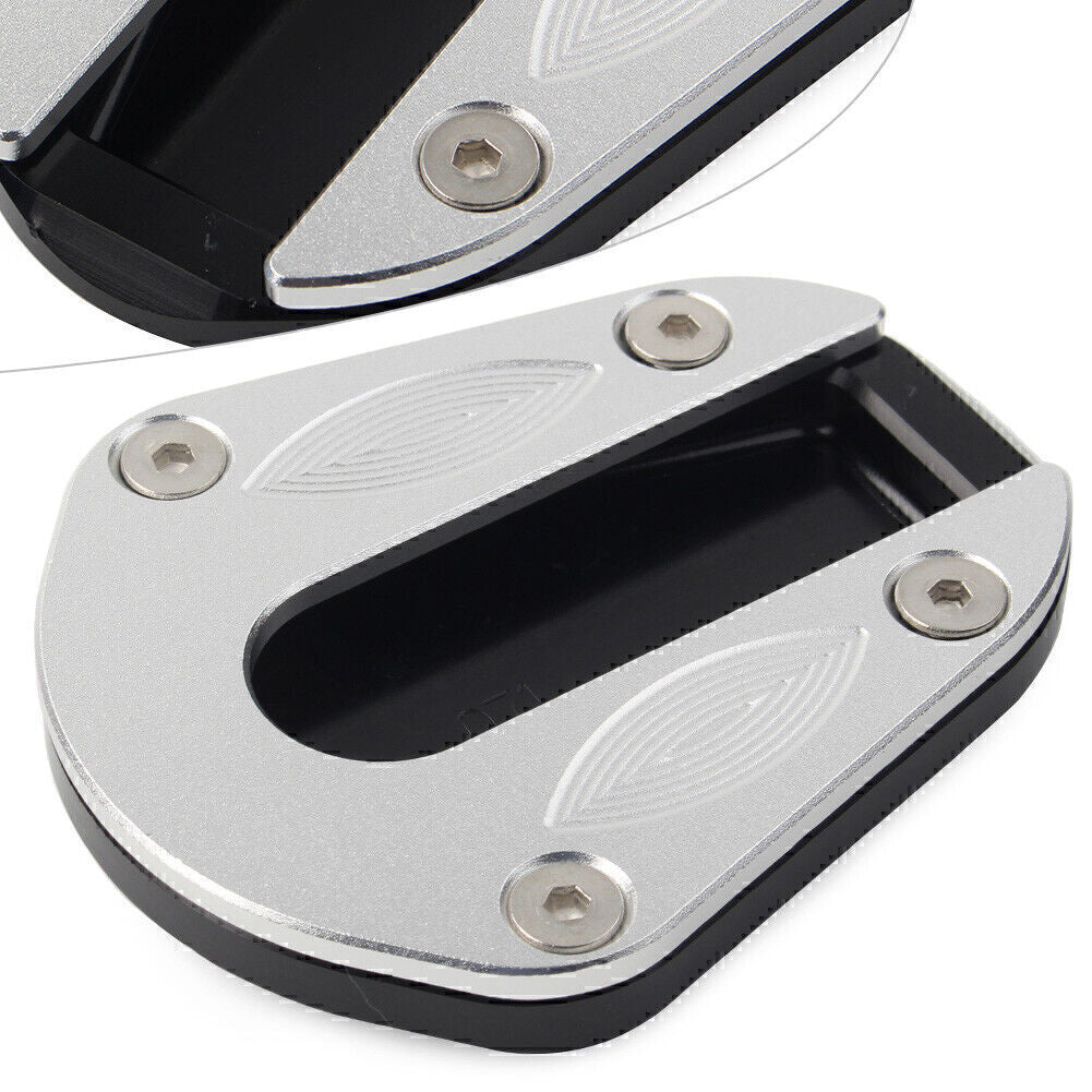 For BENELLI TRK 502 Black Support Foot Side Stand Enlarger Plate Kickstand Pad Q