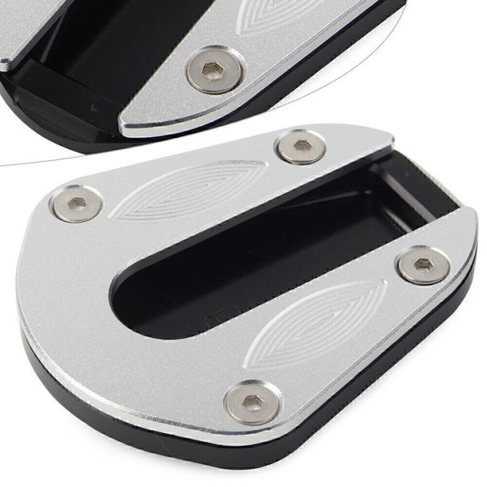 For BENELLI TRK 502 Black Support Foot Side Stand Enlarger Plate Kickstand Pad Q