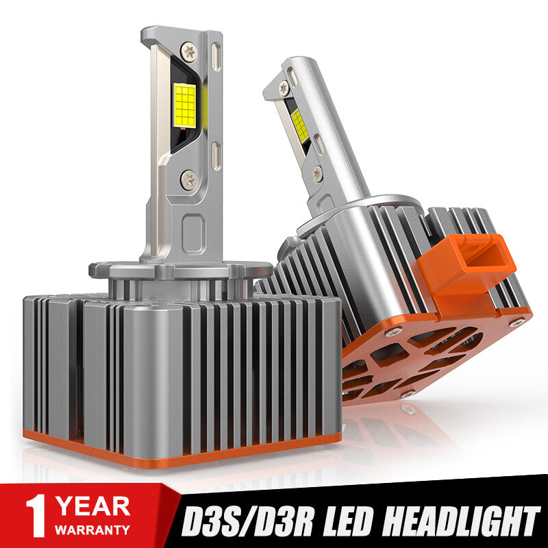 D3S D3R LED Headlight Bulbs Super White HID Xenon Conversion Kit 200W 6000K IP67