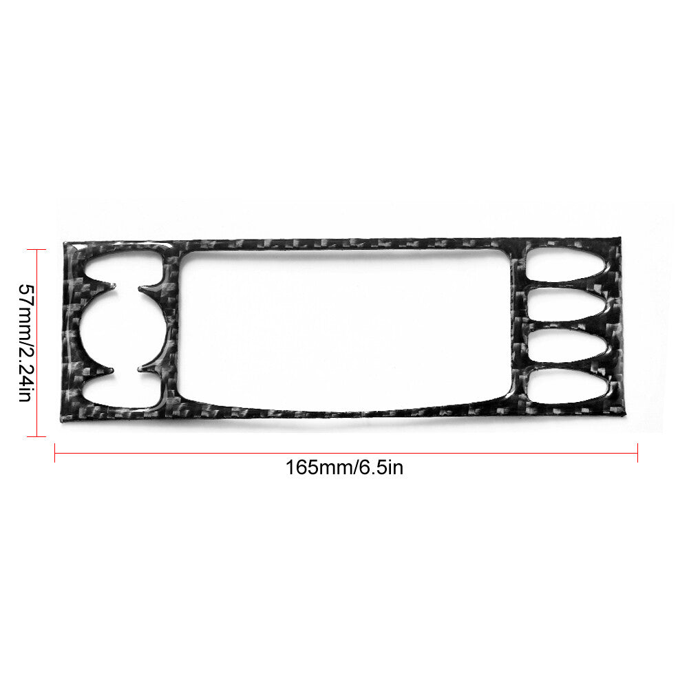 for VW for Golf MK7 2013-2017 Carbon Fiber Water Cup Holder Panel Cover Trim Sticker v