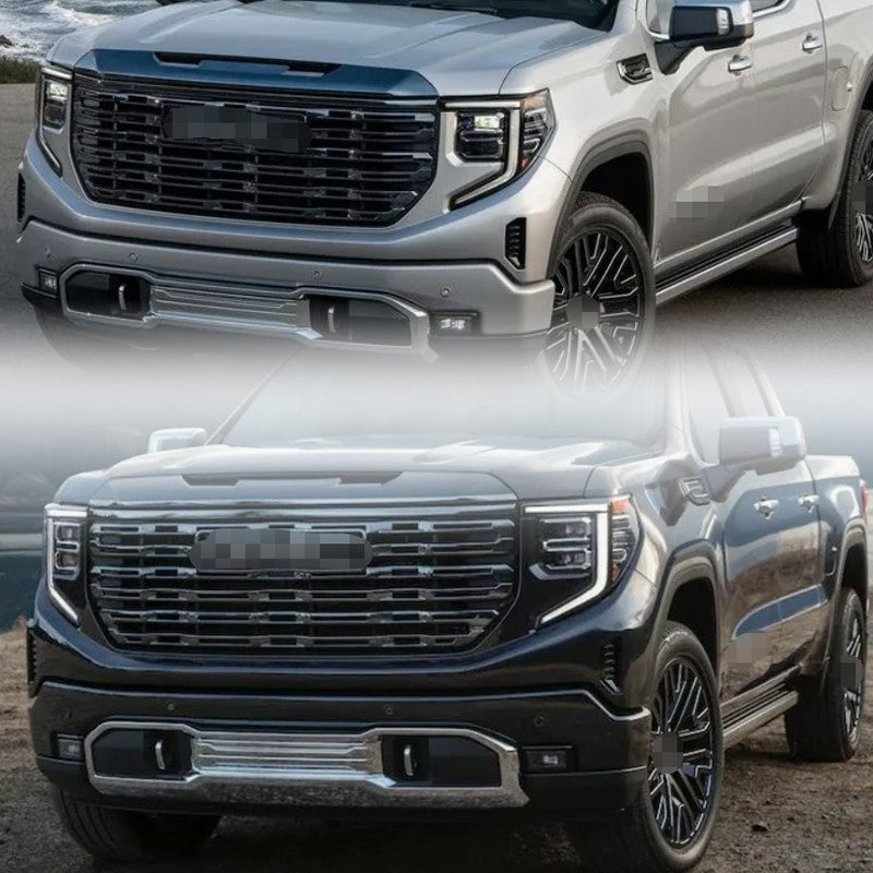 for GMC for Sierra 1500 2022 2023 2024 Front Lower Open Skid Plate Valance Chrome