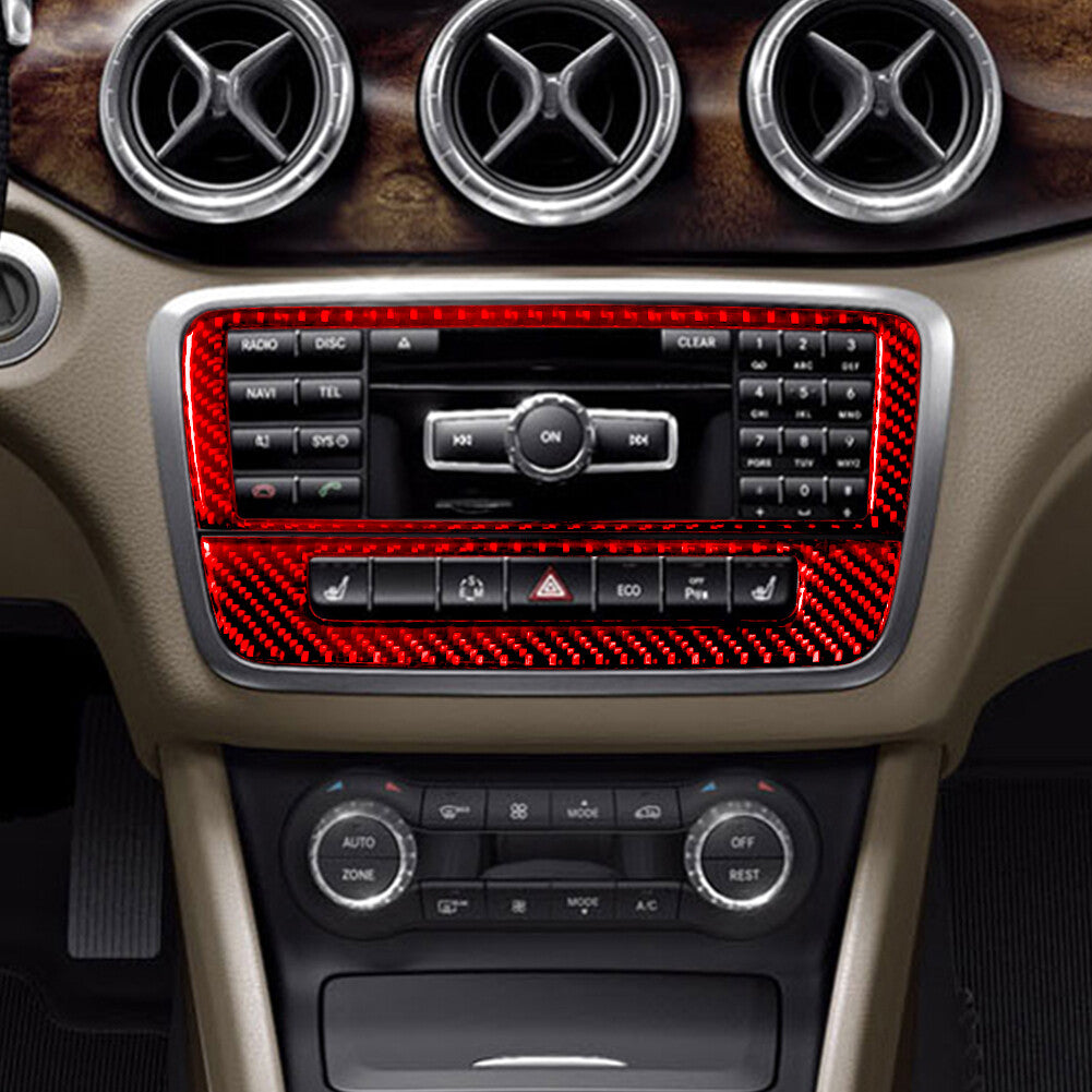 4Pcs Carbon Fiber Steering Wheel Button Cover Trim Type B for Chrysler 300 05-07 v