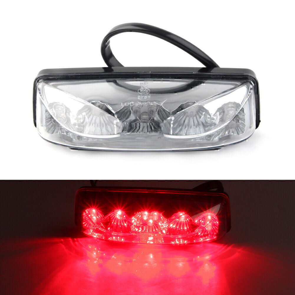 Plastic Brake Light Motorcycle ATV Bike Scooter Rear Tail Light Universal Red