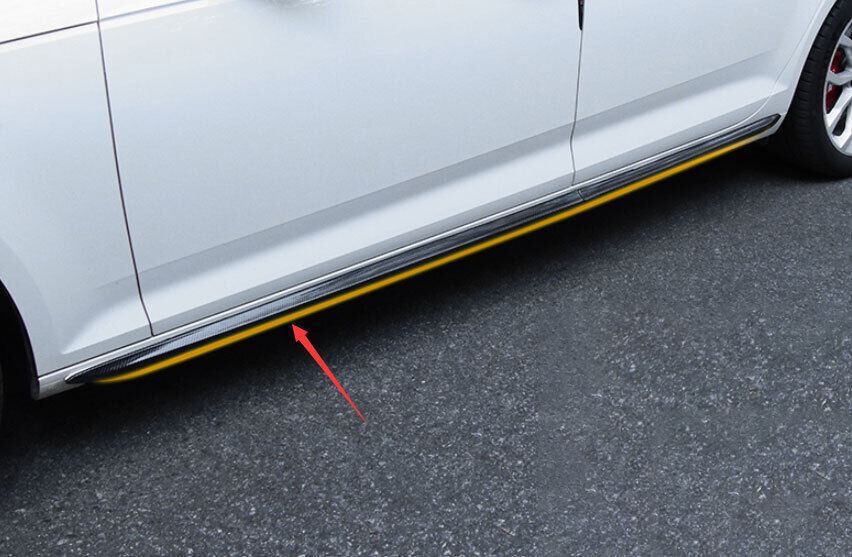 for Audi A4 2017-19 ABS Carbon Fiber Side Door Body Guard Molding Cover Trim 4x