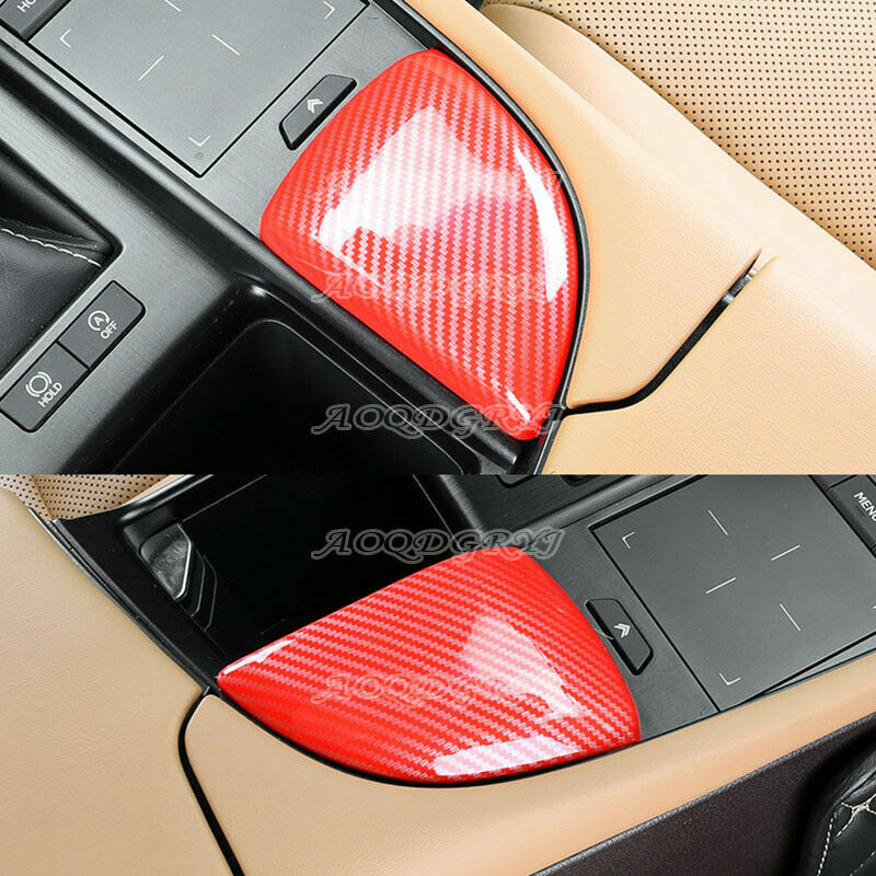 ABS Red Gear Shift Box Panel Frame Cover Trim for Lexus ES350 ES300h 2019-2022