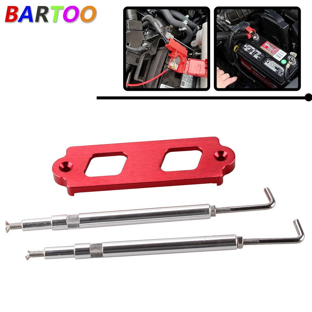 Battery Tie Down Kit Hold Down Rod With Tray Hooks For Integra Red Q