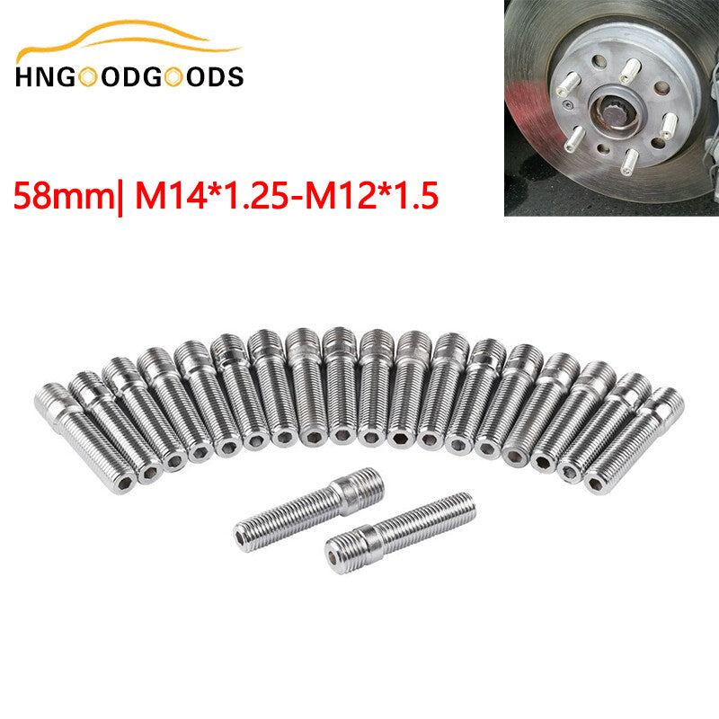 20x Extended Wheel Stud Converter Lug Bolt Screw Adapter Kit M141.25 to M12x1.5