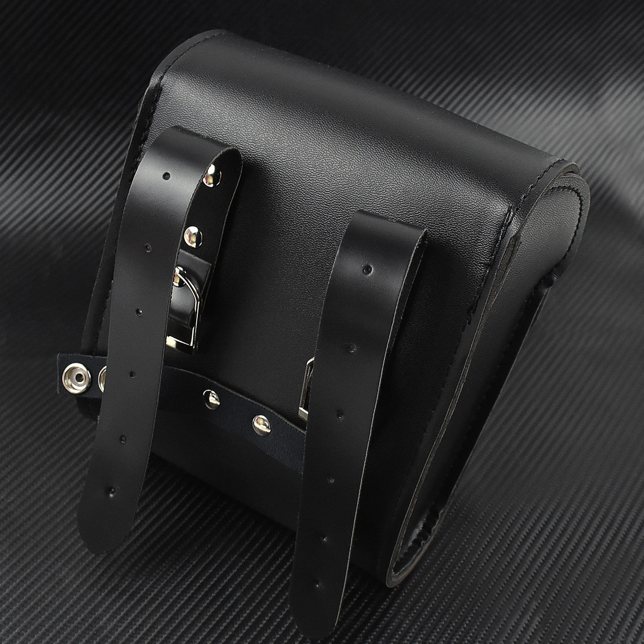 Universal Motorcycle Front Handlebar Tool Bag Luggage Pouch Saddle Bag Black Q