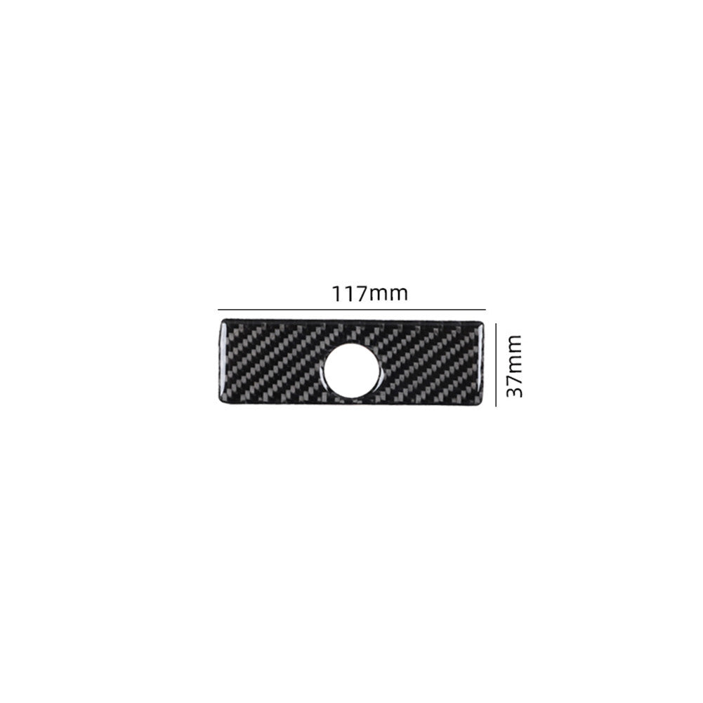 Carbon fiber interior glove box handle cover trim for Ford F-150 2015 - 2020