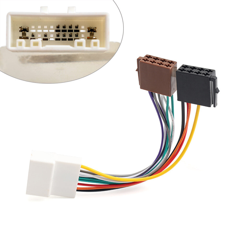 ISO Wiring Harness Adaptor Cable Connector Lead Loom Plug for Nissan Navara D40 Q