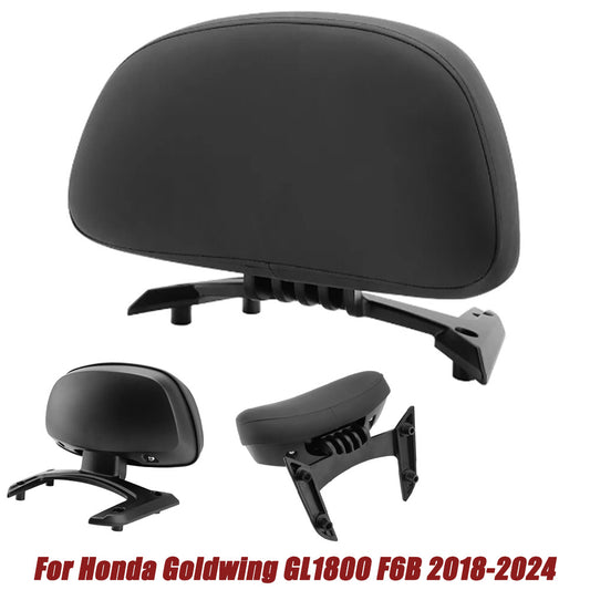Rear passenger backrest cushion for Honda Gold Wing GL1800 F6B 2018-2024, Black. n